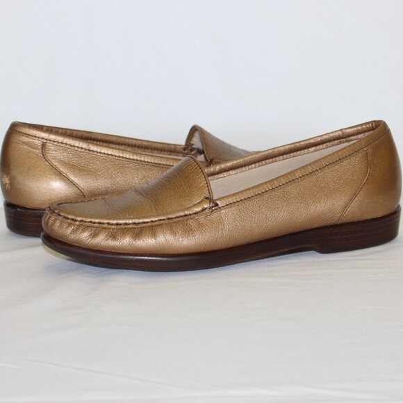 SAS Tripad Comfort Bronze Metallic Women's Slip On Loafers Flats Size 9 - Picture 1 of 10